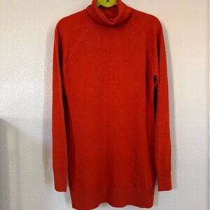 TEX by MAX AZRIA | Rust Orange Turtleneck Sweater - Size L